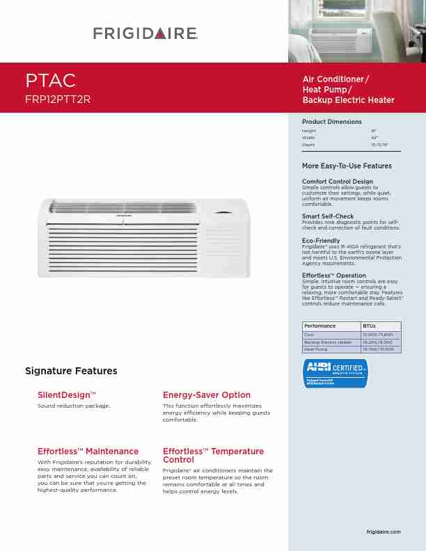 Frigidaire Air Conditioner FRP12PTT2R-page_pdf